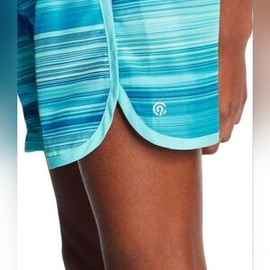 C9 Champion Girls' 2" Woven Running Shorts Speed Stripe/Blue Size Large 10-12